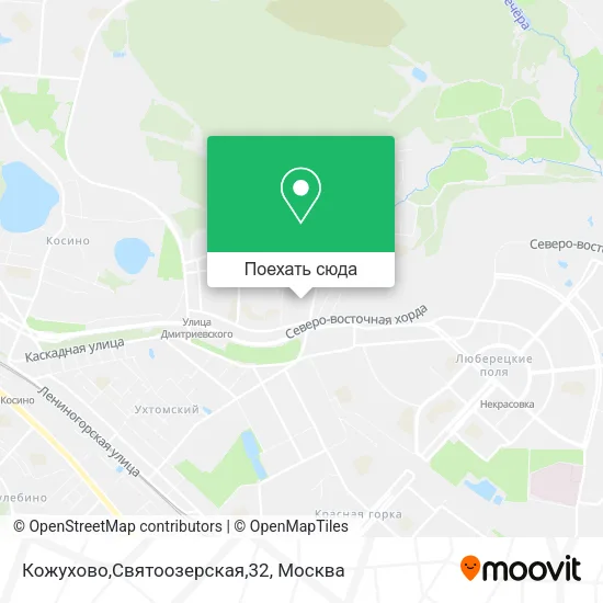 Карта Кожухово,Святоозерская,32