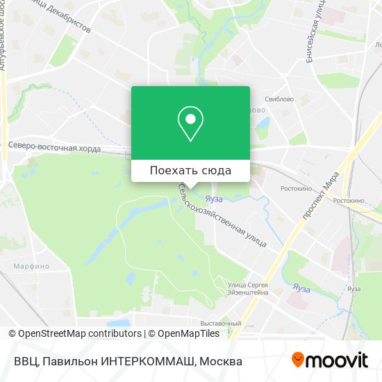Карта ВВЦ, Павильон ИНТЕРКОММАШ