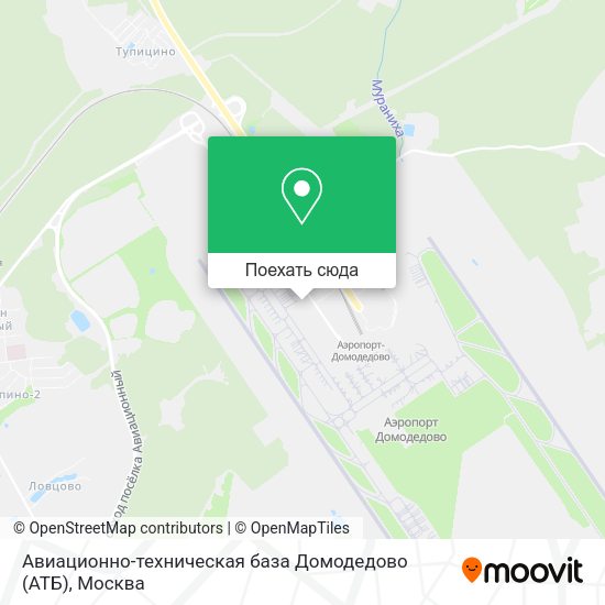 Карта Авиационно-техническая база Домодедово (АТБ)