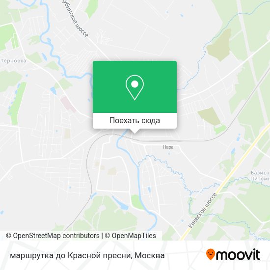 Карта маршрутка до Красной пресни