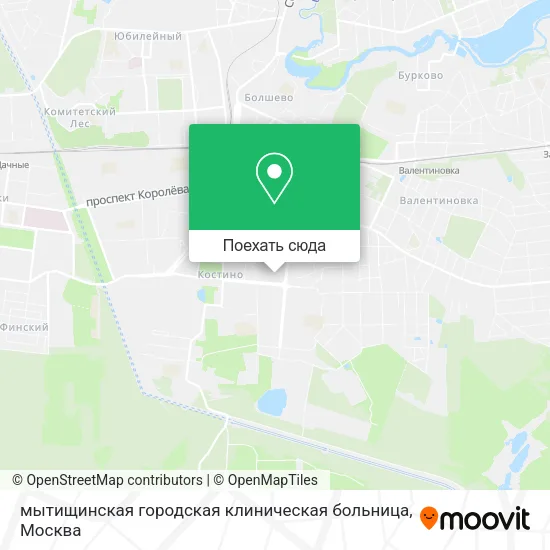 Карта мытищинская городская клиническая больница