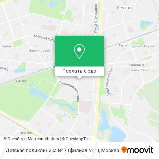 Карта вешняки москва