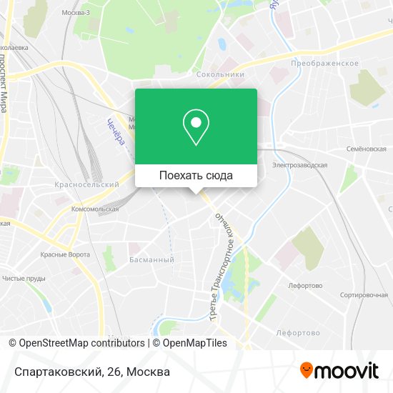 Карта Спартаковский, 26