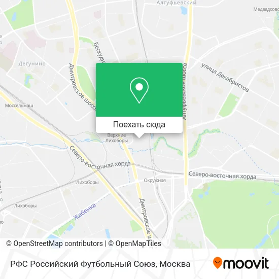 Карта РФС Российский Футбольный Союз