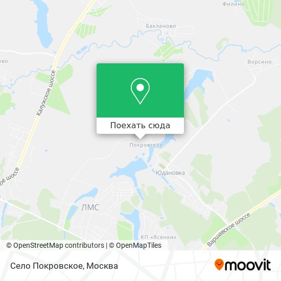 Карта Село Покровское