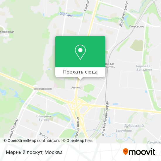 Карта Мерный лоскут