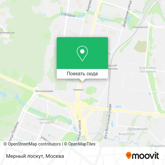 Карта Мерный лоскут