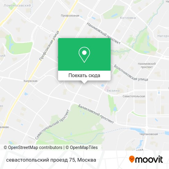 Карта севастопольский проезд 75