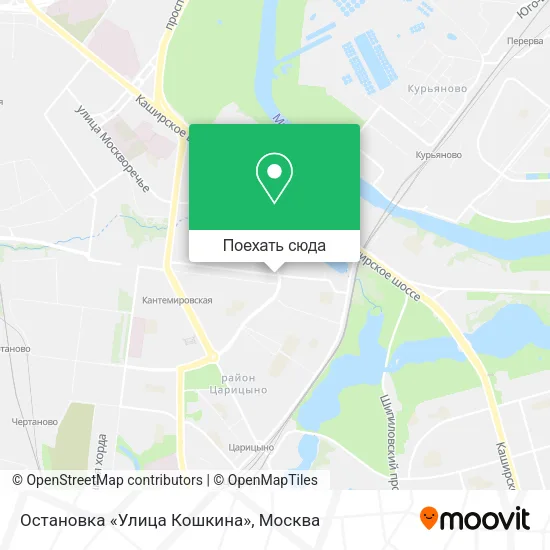 Карта Остановка «Улица Кошкина»