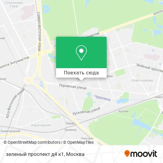 Карта зеленый проспект д4 к1
