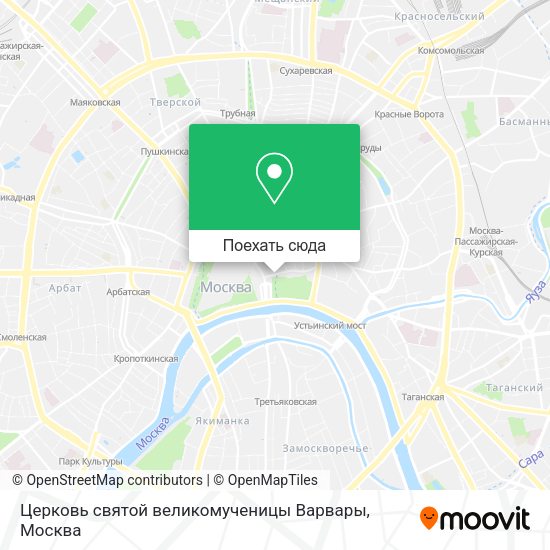 Карта Церковь святой великомученицы Варвары