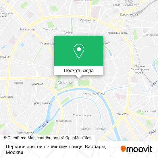 Карта Церковь святой великомученицы Варвары
