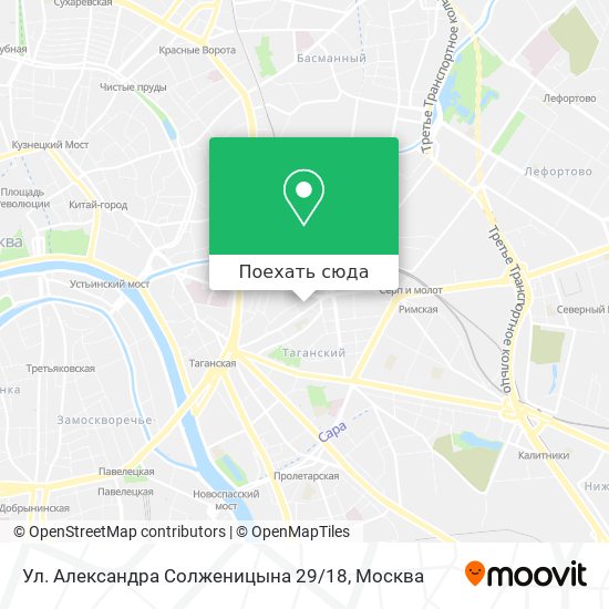 Карта Ул. Александра Солженицына 29 / 18