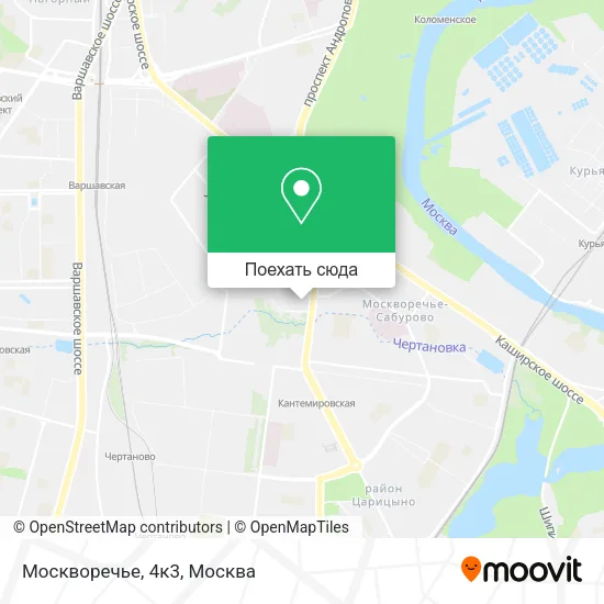 Карта Москворечье, 4к3