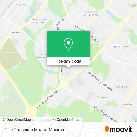 Карта ТЦ «Польская Мода»