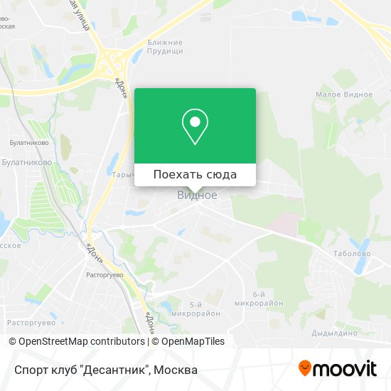Карта Спорт клуб "Десантник"
