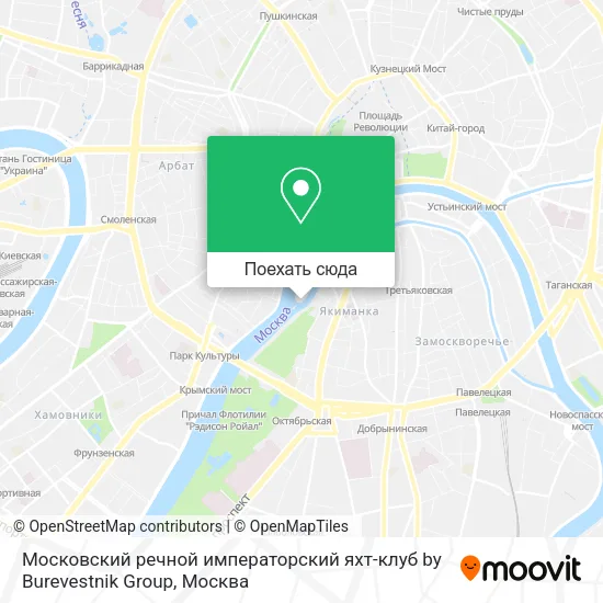 Карта Московский речной императорский яхт-клуб by Burevestnik Group