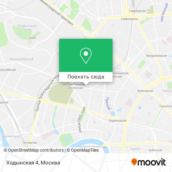Карта Ходынская 4
