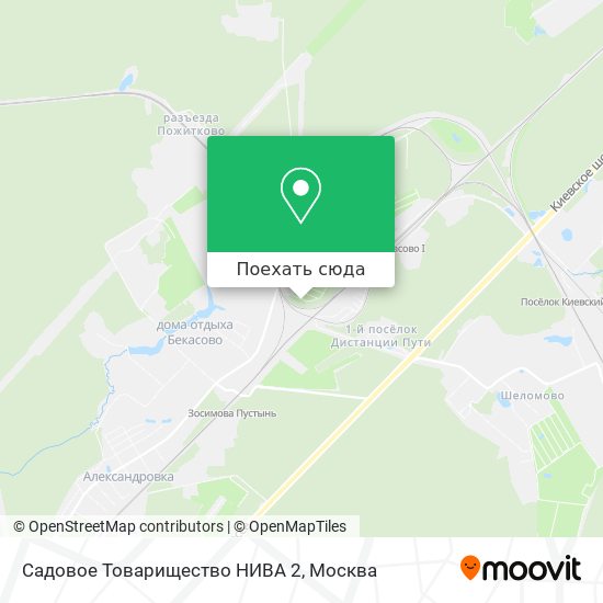 Карта Садовое Товарищество НИВА 2