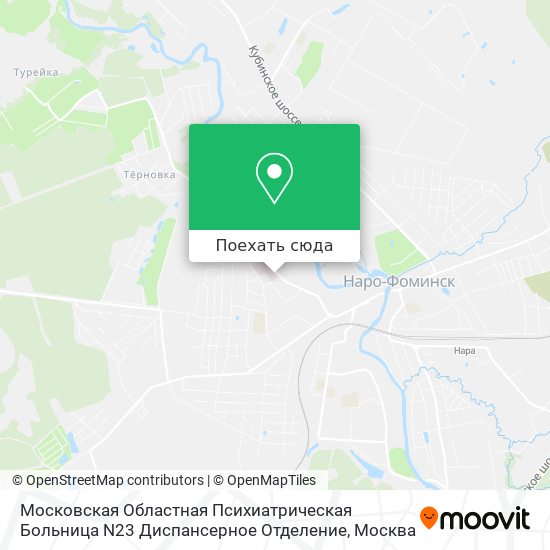Карта Московская Областная Психиатрическая Больница N23 Диспансерное Отделение