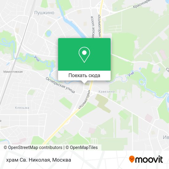 Карта храм Св. Николая