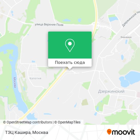 Карта ТЭЦ Кашира