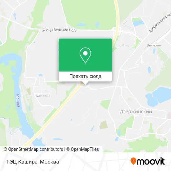 Карта ТЭЦ Кашира