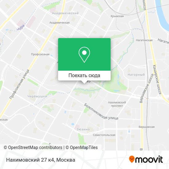 Карта Нахимовский 27 к4