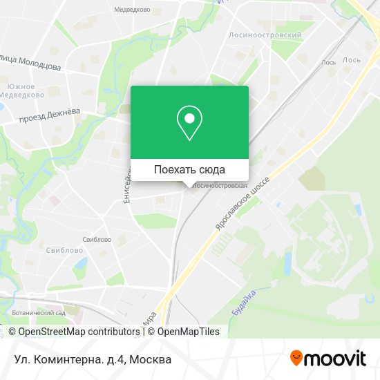Карта Ул. Коминтерна. д.4