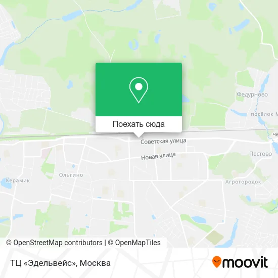 Карта ТЦ «Эдельвейс»