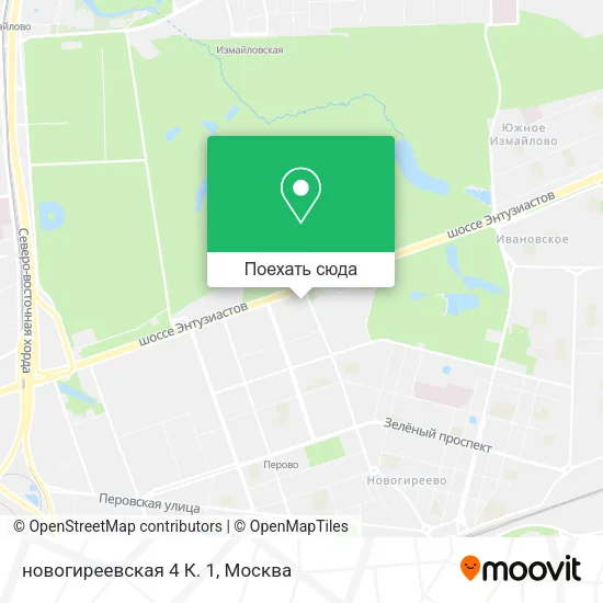 Карта новогиреевская 4 К. 1