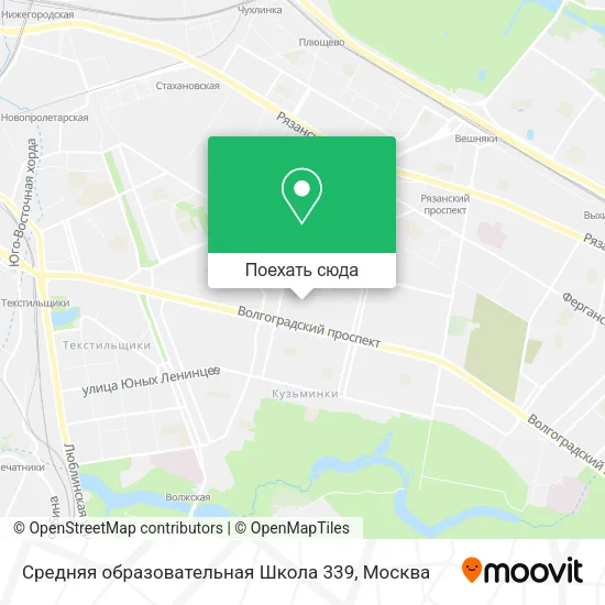 Карта Средняя образовательная Школа 339