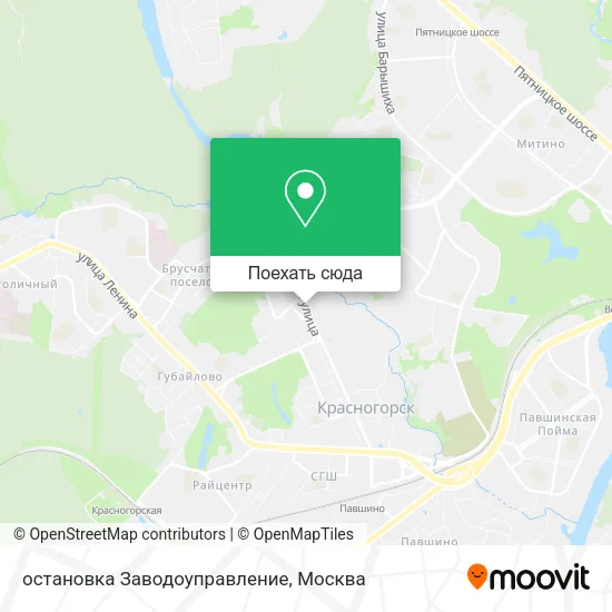 Карта остановка Заводоуправление