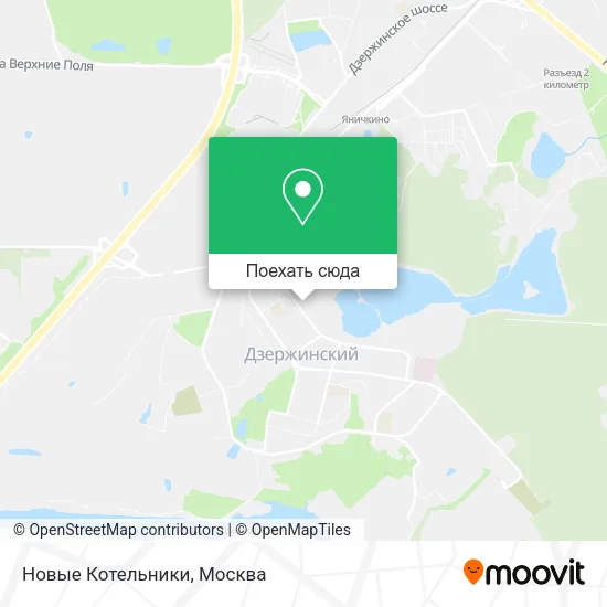 Карта Новые Котельники