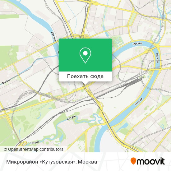 Карта Микрорайон «Кутузовская»