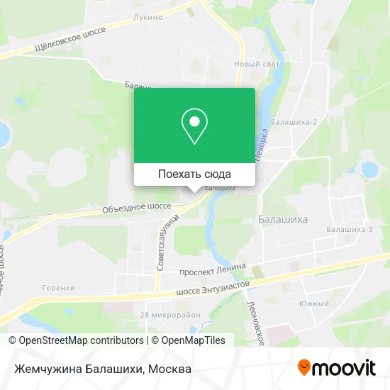 Карта Жемчужина Балашихи