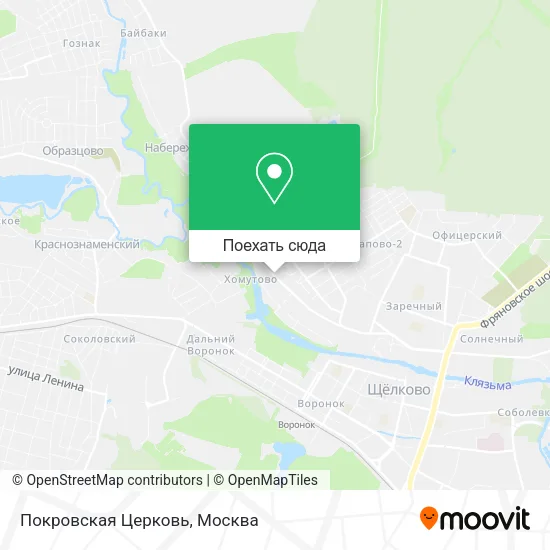 Карта Покровская Церковь