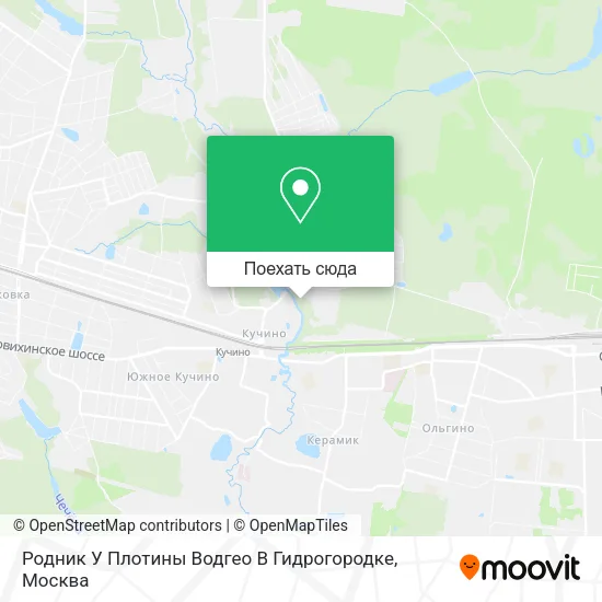 Карта Родник У Плотины Водгео В Гидрогородке