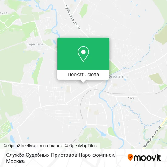 Карта Служба Судебных Приставов Наро-фоминск