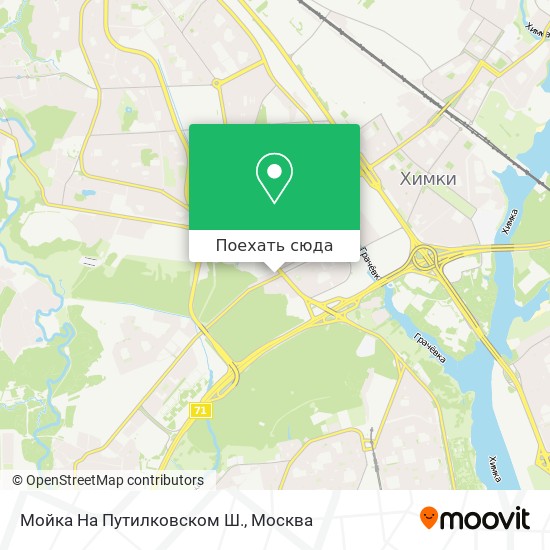 Карта Мойка На Путилковском Ш.