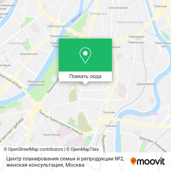 Карта Центр планирования семьи и репродукции №2, женская консультация