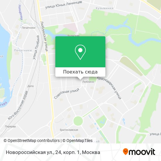 Карта Новороссийская ул., 24, корп. 1