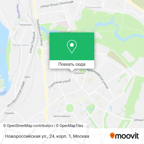 Карта Новороссийская ул., 24, корп. 1