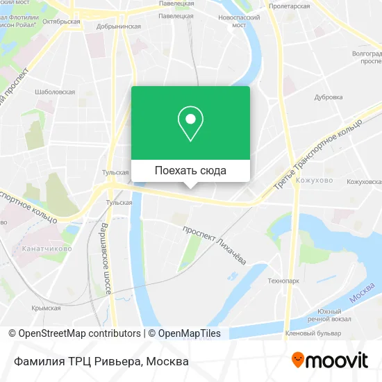 Карта Фамилия ТРЦ Ривьера