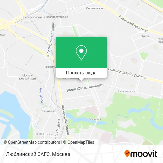 Карта Люблинский ЗАГС