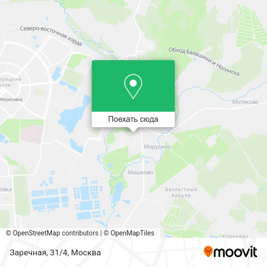 Карта Заречная, 31/4