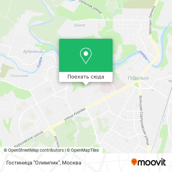 Карта Гостиница "Олимпик"