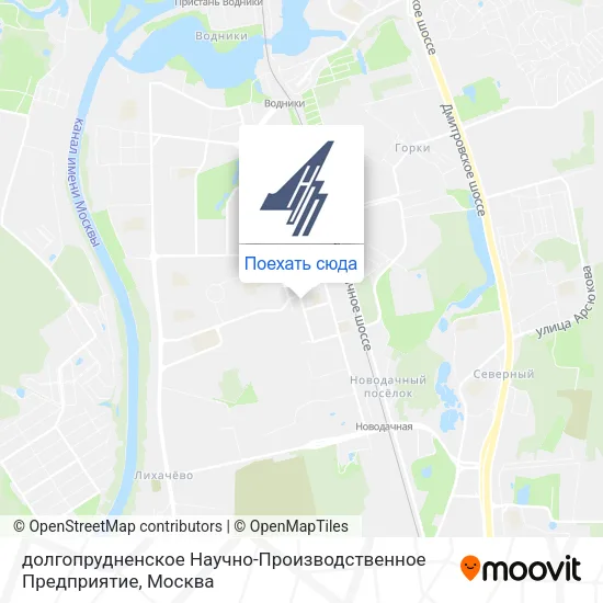 Карта долгопрудненское Научно-Производственное Предприятие