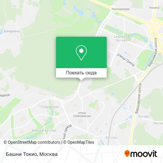 Карта Башни Токио