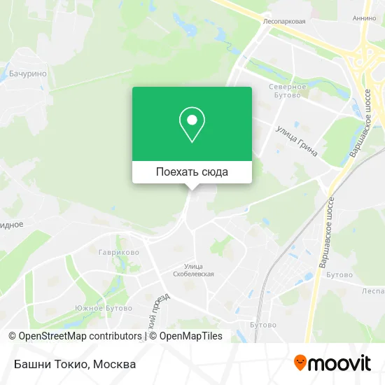 Карта Башни Токио